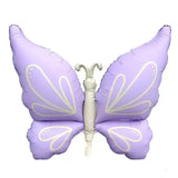 purple 3D Butterfly Balloon