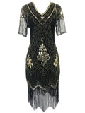 BLACK GOLD 1920s butterfly dress
