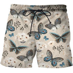 butterfly graphic shorts