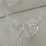cute pearl Beaded Butterfly Applique
