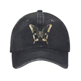 Unisex Golden Butterfly Print Baseball Cap