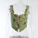 pretty Butterfly Crop Top Camisole