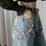 Women’s Punk Butterfly Waist Chain Belt