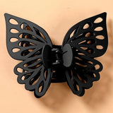 BLACK Butterfly Hair Claw Clip
