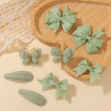 CUTE GREEN Butterfly Hairpins for Baby Girls