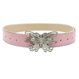 boho pink Women’s Y2K Butterfly Buckle Belt
