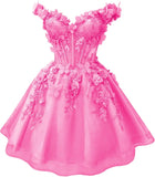 HOT PINK homecoming butterfly dress