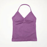 PURPLE Women’s Strappy Sports Tank Top by Butterfly Kingdom