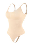 BEIGE Full Body Smoothing Shapewear Bodysuit by Butterfly Kingdom