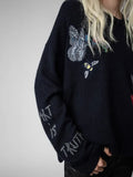 TRENDY Cashmere Butterfly Sweater