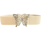 white Elegant Butterfly Waist Chain Belt for Women