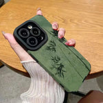 green butterfly phone case bamboo