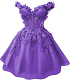 PURPLE homecoming butterfly dress