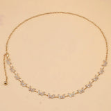 gold Rhinestone Butterfly Belly Chain Belt for Women