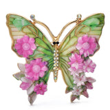 TRENDY Women's Vintage Butterfly Flower Brooch Pin