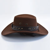 BOHO BROWN Vintage Suede Cowboy Hat by Butterfly Kingdom