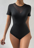 whimsical Women's Sexy V-Neck Butterfly Bodysuit