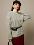GRAY Loose Fit Sweater for Women by Butterfly Kingdom