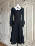 BLACK PARTY vintage butterfly gown dress