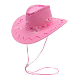 PINK Women’s Wide Brim Butterfly Cowgirl Hat