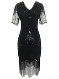 BLACK 1920s butterfly dress