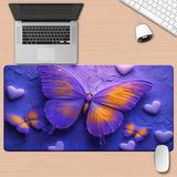 whimsical Spicebush Butterfly and Hearts Mouse Pad