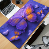 nice purple Spicebush Butterfly and Hearts Mouse Pad