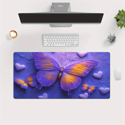 Spicebush Butterfly and Hearts Mouse Pad