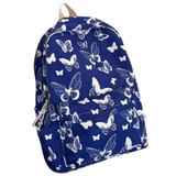 Stylish Blue Butterfly Backpack