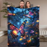 cute Swallowtail Butterfly Enchanted Forest Blanket