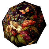 Vintage Gothic Floral Butterfly Umbrella