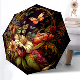 Vintage Gothic Floral Butterfly Umbrella for women
