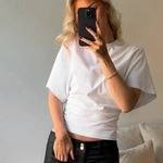 elegant White Butterfly T Shirt