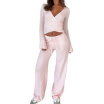 Women’s White Butterfly Sweatpants