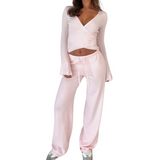 Women’s White Butterfly Sweatpants