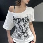 Y2k Butterfly T Shirt for women