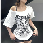 Y2k Butterfly white T Shirt for women