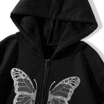 black butterfly sweater with hoodie