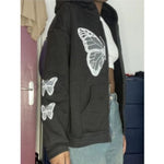 black butterfly sweater for women