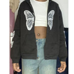whimsical black butterfly sweater 