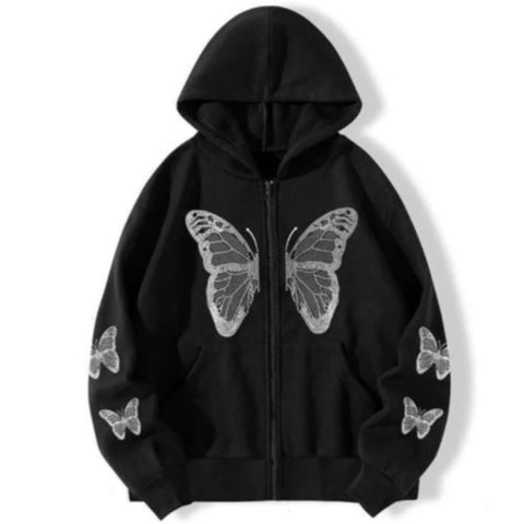 black butterfly sweater