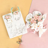 bouquet butterfly mold topping