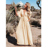 APRICOT butterfly sleeves dress