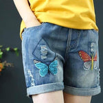 butterfly denim shirt design