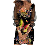 butterfly evening dress