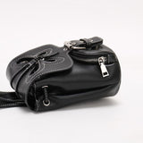 butterfly leather backpack side view