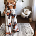butterfly pants set for ladies