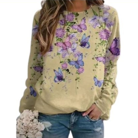 cornsilk butterfly sweater