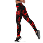 crimson butterfly leggings