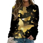 gold butterfly sweater